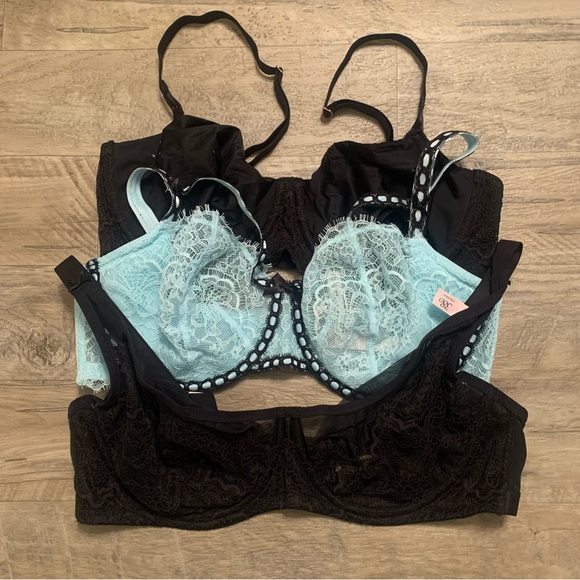 Victoria's Secret Other - Victoria Secret Bundle 3 Bras Balconette Dream Angels Push Up Without Padding
